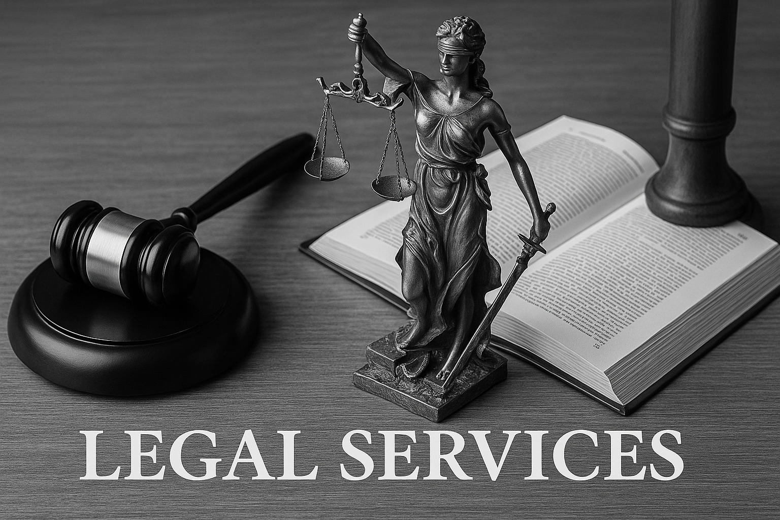 Legal contracts and gavel